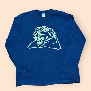 Vintage Pitt Panthers Y2K Long Sleeve T Shirt Men’s Large Blue Pittsburgh 2000s